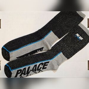 Palace Talking Sock 'Black Marl' - 1 pair